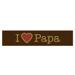 Callebaut Chocoladedecoratie I Love Papa 160st.* Smaakstrips En Schildjes|Figuur Decoraties