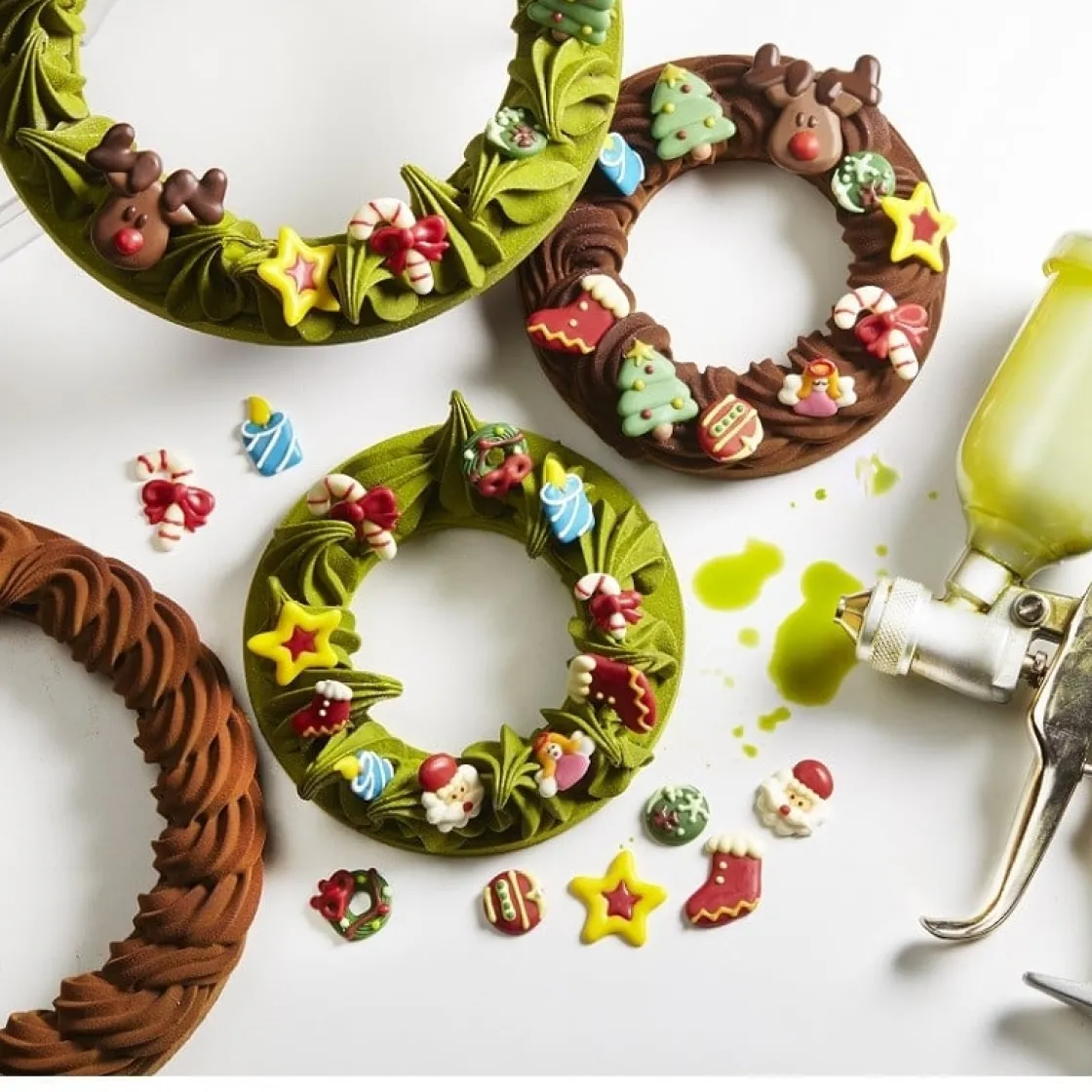 Callebaut Chocoladedecoratie Xmas Mini Ass. 160st* Figuur Decoraties|Chocolade Decoraties