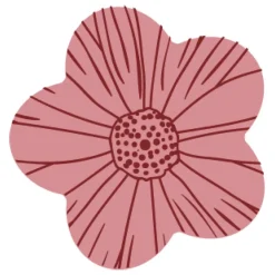 Callebaut Chocoladedecoratie Roze Bloem 308st.* Chocolade Decoraties|Chocolade Decoraties