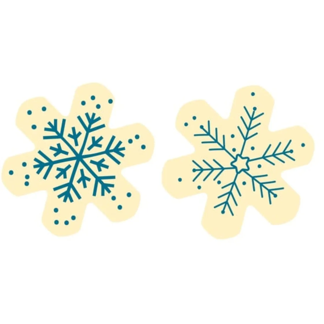 Callebaut Chocoladedecoratie Sneeuwvlokken 264st.* Figuur Decoraties|Chocolade Decoraties