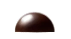 Callebaut Chocoladedecoratie Dark Chocolate Dome Ø65mm 28st.* Chocolade Decoraties|Chocolade Decoraties