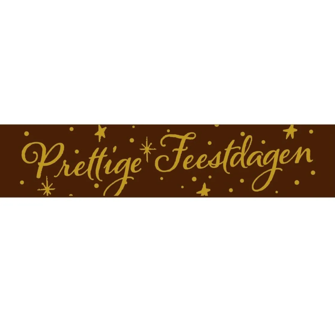 Callebaut Chocoladedecoratie Prettige Feestdagen Strip 160st* Smaakstrips En Schildjes|Figuur Decoraties