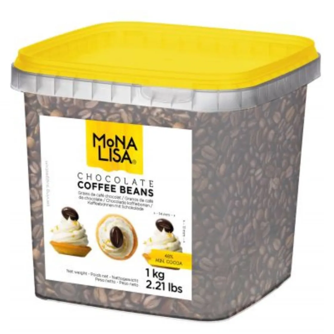 Callebaut Chocoladedecoratie Koffieboon 1kg* Chocolade Decoraties|Ijsdips