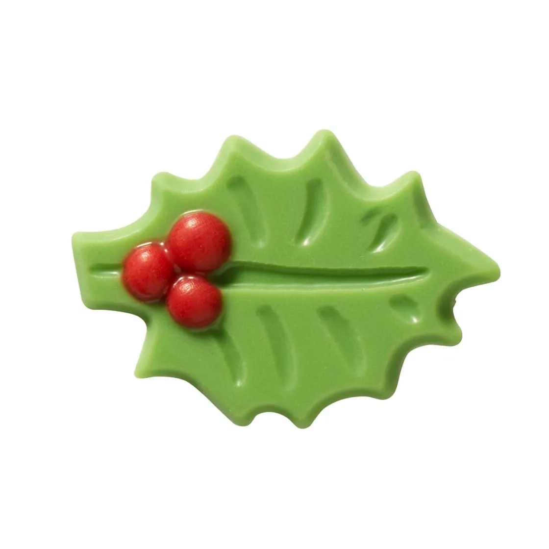 Callebaut Chocoladedecoratie Groene Hulst Bladeren 240st.* Figuur Decoraties|Chocolade Decoraties