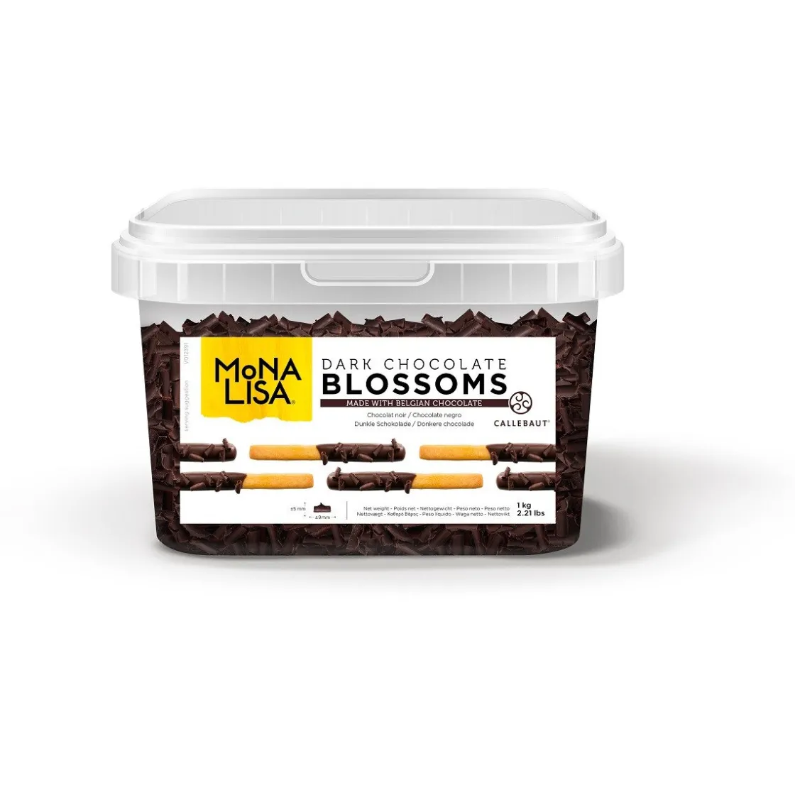 Callebaut Chocoladekrullen klein Puur 1kg* Chocolade Decoraties|Ijsdips