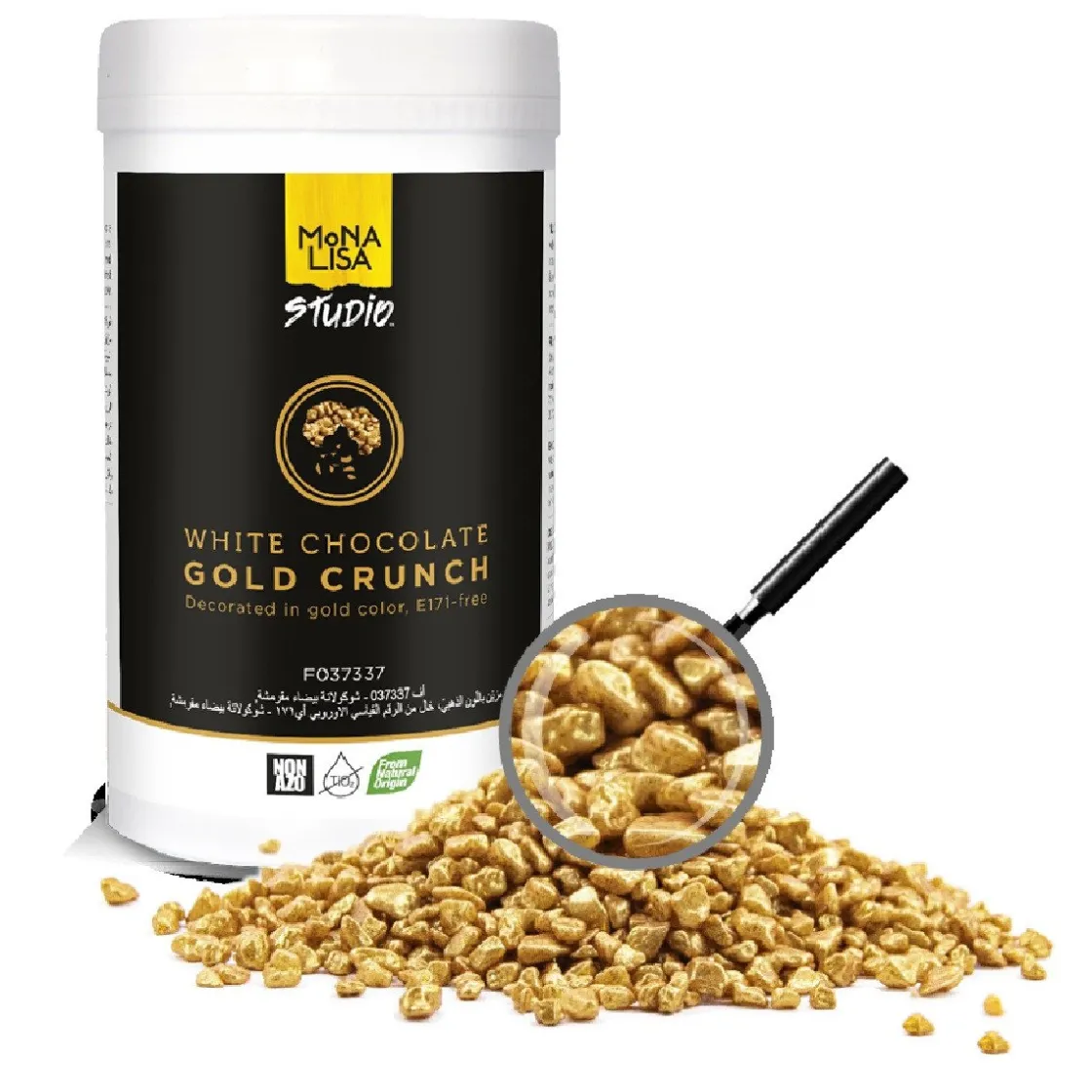 Callebaut Gouden Crunch Witte Chocolade 350g* Ijsdips|Eetbare Strooisels