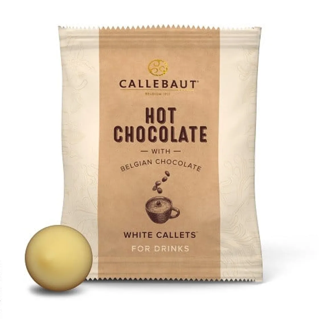 Callebaut Hot Chocolate callets Wit 35 gram (25x)* Chocolade|Chocolade Druppels
