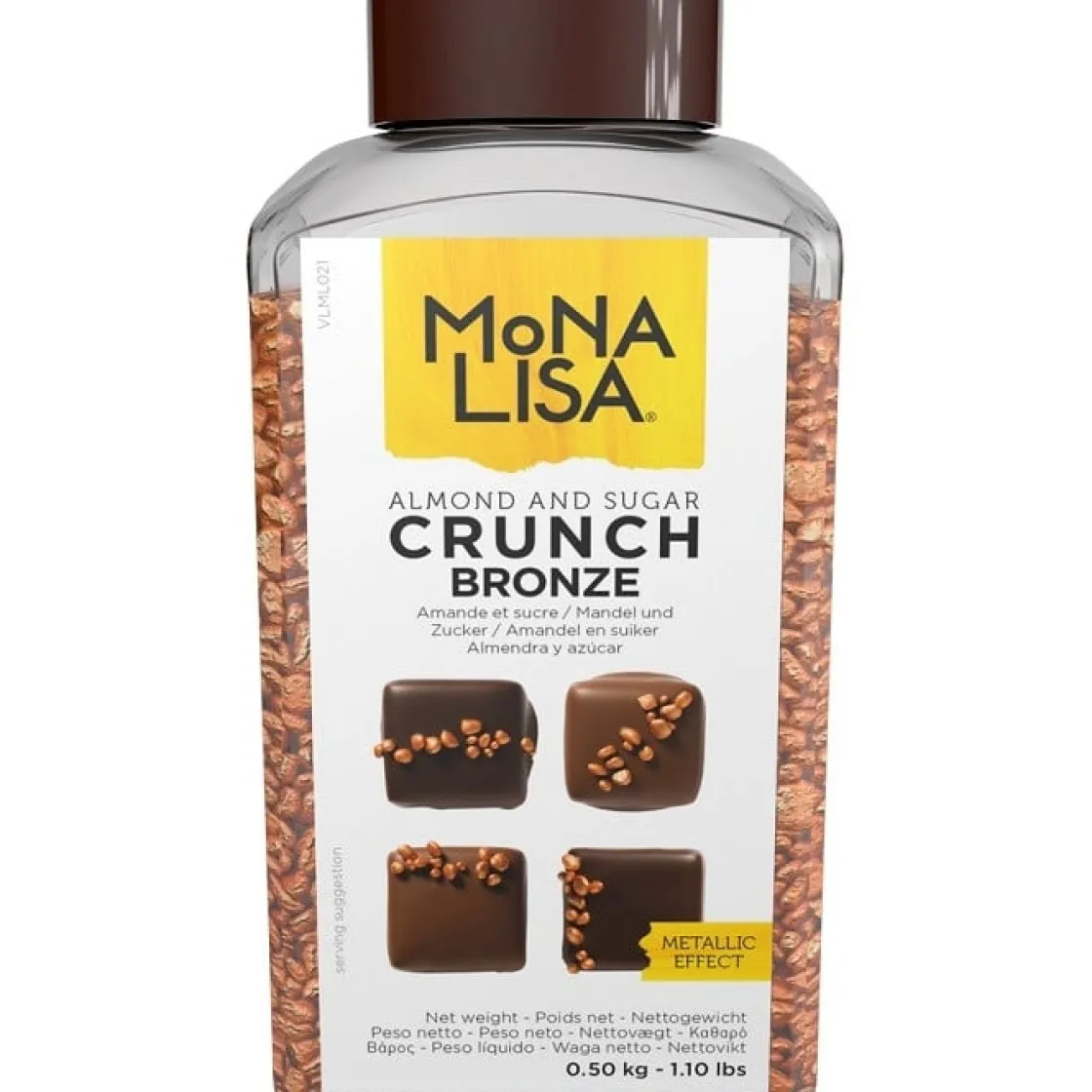 Callebaut Marsepein Crunch Brons 500 gram* Ijsdips|Eetbare Strooisels