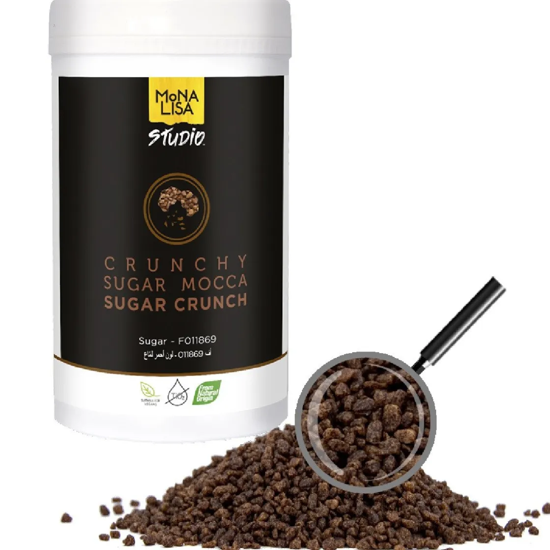 Callebaut Suiker Crunch Mocca 350g*** Ijsdips|Eetbare Strooisels