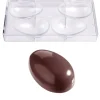 Chocolate World Chocolade Holvorm Glad Ei (4x) 100x65x35mm* Hol Vormen