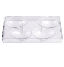 Chocolate World Chocolade Holvorm Glad Ei (4x) 100x65x35mm* Hol Vormen