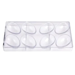 Chocolate World Chocolade Holvorm Glad Ei (8x) 70x47x25mm* Hol Vormen