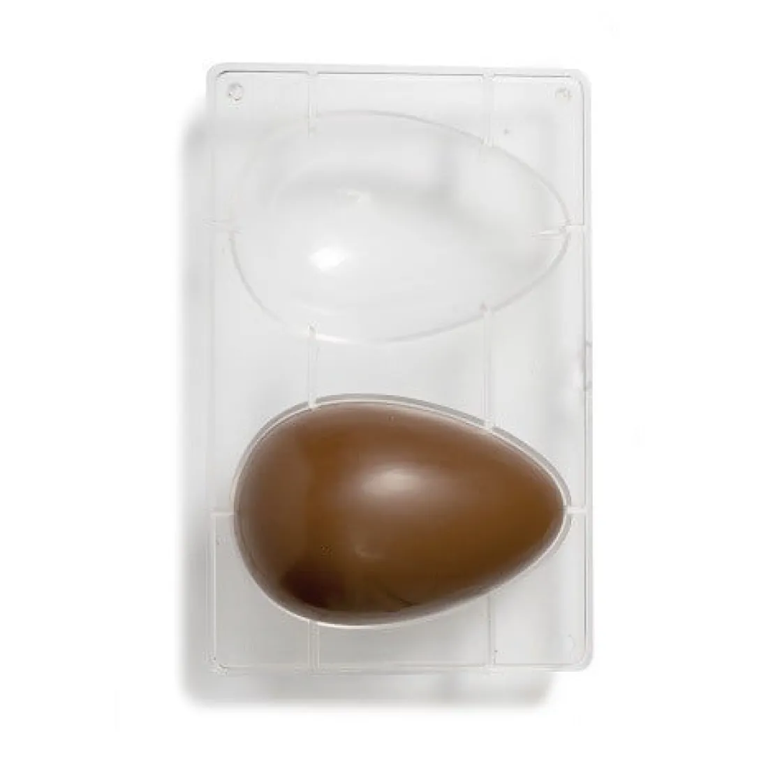 Decora Chocolade Holvorm Half-Ei Glad (2x) 150x100mm* Hol Vormen