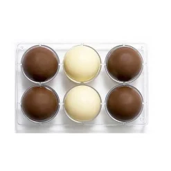 Decora Chocolade Holvorm Halve Bol (6x) Ø75 mm* Hol Vormen