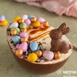 Martellato Chocolade Holvorm Pasen Half-Ei Glad (2x) 15,4x11x5,5cm.* Hol Vormen