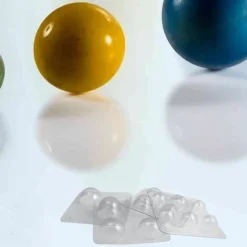 Martellato Chocolade Holvormen halve bol set/16 (Ø5 t/m Ø9cm)* Hol Vormen