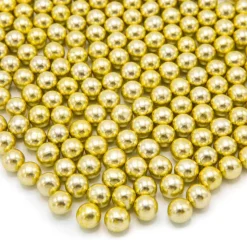 Happy Sprinkles Chocolade Parels M Gold Metallic 90g* Chocolade Decoraties|Chocolade Decoraties