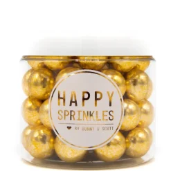 Happy Sprinkles Chocolade Parels XXL Vintage Gold 130g* Chocolade Decoraties|Chocolade Decoraties
