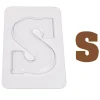 Overig Chocoladebloklettervorm 200 gr. Letter S* Cijfer En Letter Vormen