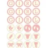 Overig Chocoladedecoratie Baby Girl Ø3cm 96st.* Chocolade Decoraties|Chocolade Decoraties