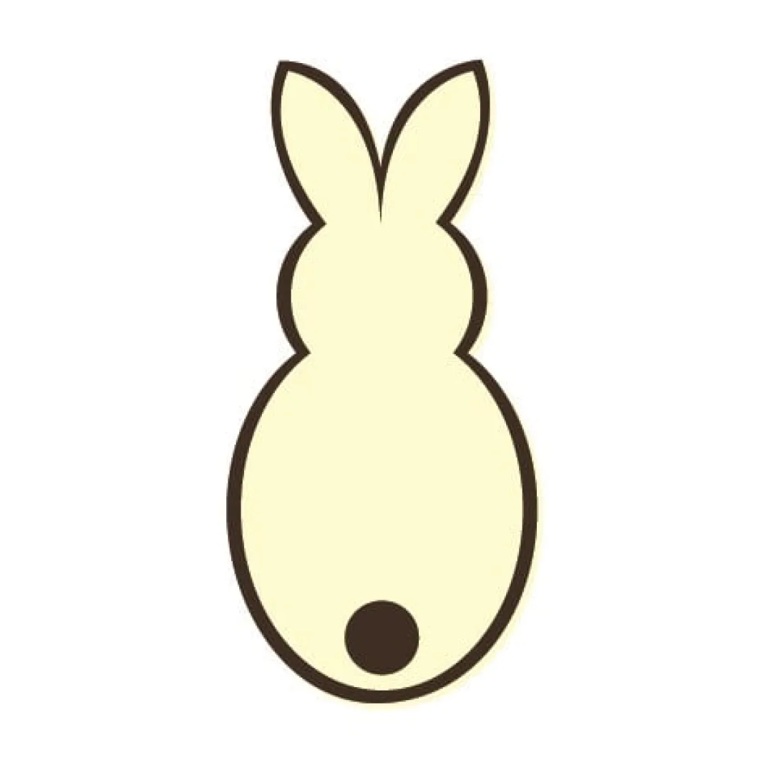 Overig Chocoladedecoratie Konijn Wit 196 stuks*** Chocolade Decoraties|Chocolade Decoraties