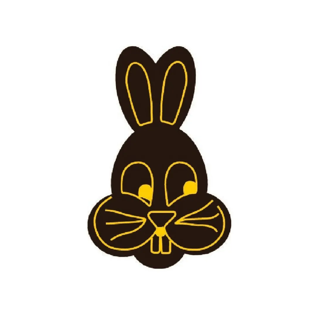 Overig Chocoladedecoratie Paashaas Donker met Goud 140 stuks* Figuur Decoraties|Chocolade Decoraties