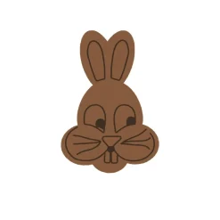 Overig Chocoladedecoratie Paashaas Bruin 140 stuks*** Chocolade Decoraties|Chocolade Decoraties