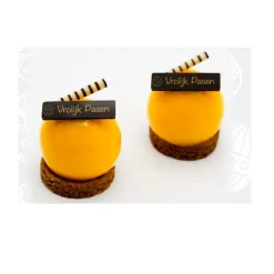 Overig Chocoladedecoratie Vrolijk Pasen Goud 182 stuks* Smaakstrips En Schildjes|Figuur Decoraties