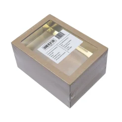 BrandNewCake Chocoladeletterdoos GK7 Kraft / Goud 3st* Chocolade Verpakkingen|Chocoladeletterdozen