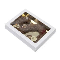 BrandNewCake Chocoladeletterdoos GK7 Wit / Goud 3st* Chocolade Verpakkingen|Chocoladeletterdozen