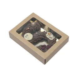 BrandNewCake Chocoladeletterdoos Klein GK1 Kraft / Goud 26st* Chocolade Verpakkingen|Chocoladeletterdozen