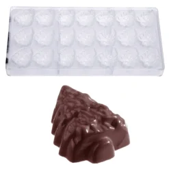 Chocolate World Chocolademal Kerstboom (21x) 40x30x15mm* Figuur Mallen