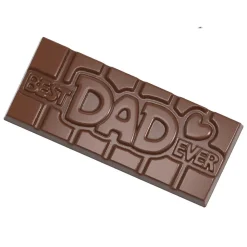 Chocolate World Chocolademal Tablet Best Dad (4x) 118x50mm* Tabletten En Repen Vormen