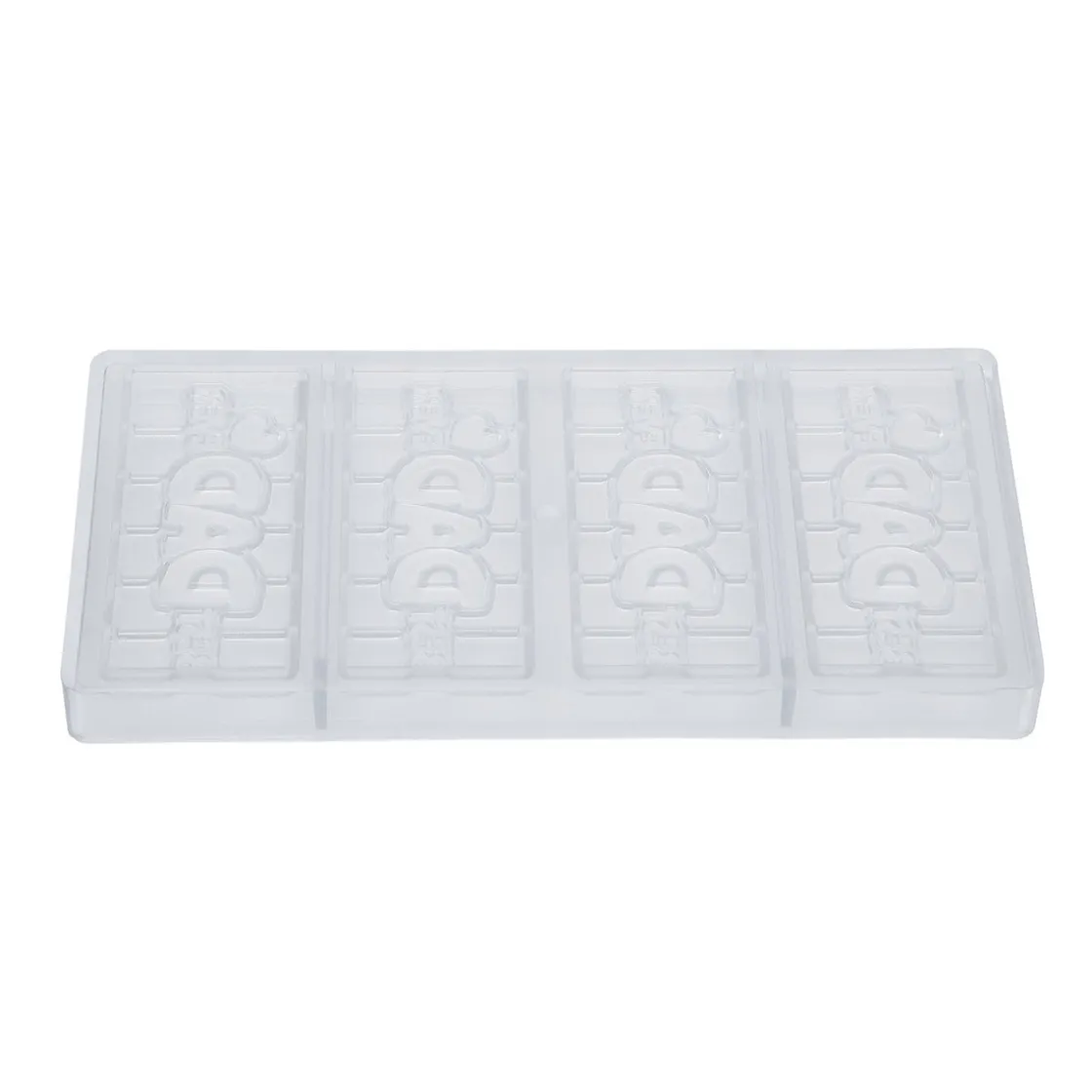 Chocolate World Chocolademal Tablet Best Dad (4x) 118x50mm* Tabletten En Repen Vormen