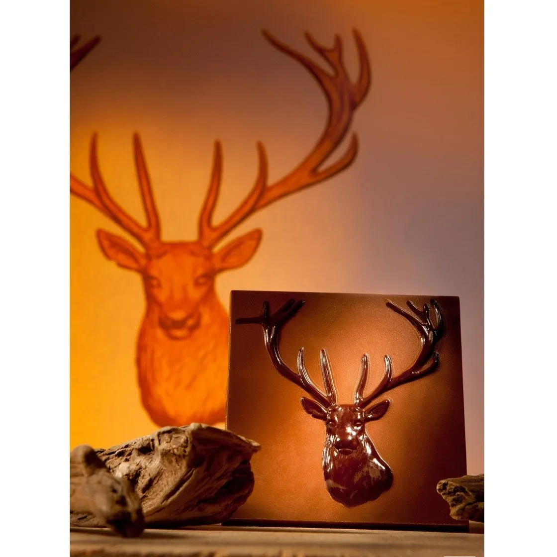 Chocolate World Chocolademal Tablet Hert (2x) 8,5x8,5cm* Tabletten En Repen Vormen