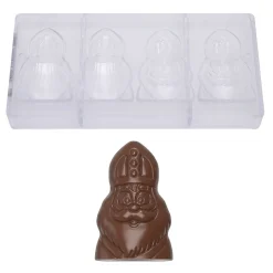 Chocolate World Chocolademal Sinterklaas (4x) 91x59x23mm* Figuur Mallen