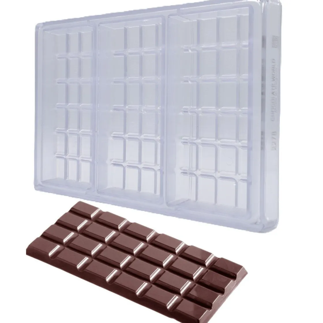 Chocolate World Chocolademal Tablet (3x) 155x77x19mm Dubai* Tabletten En Repen Vormen