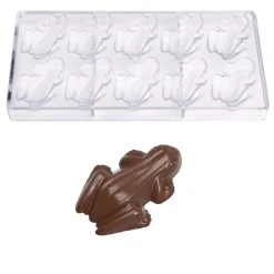 Chocolate World Chocolademal Kikker (10x) 66x45mm* Figuur Mallen