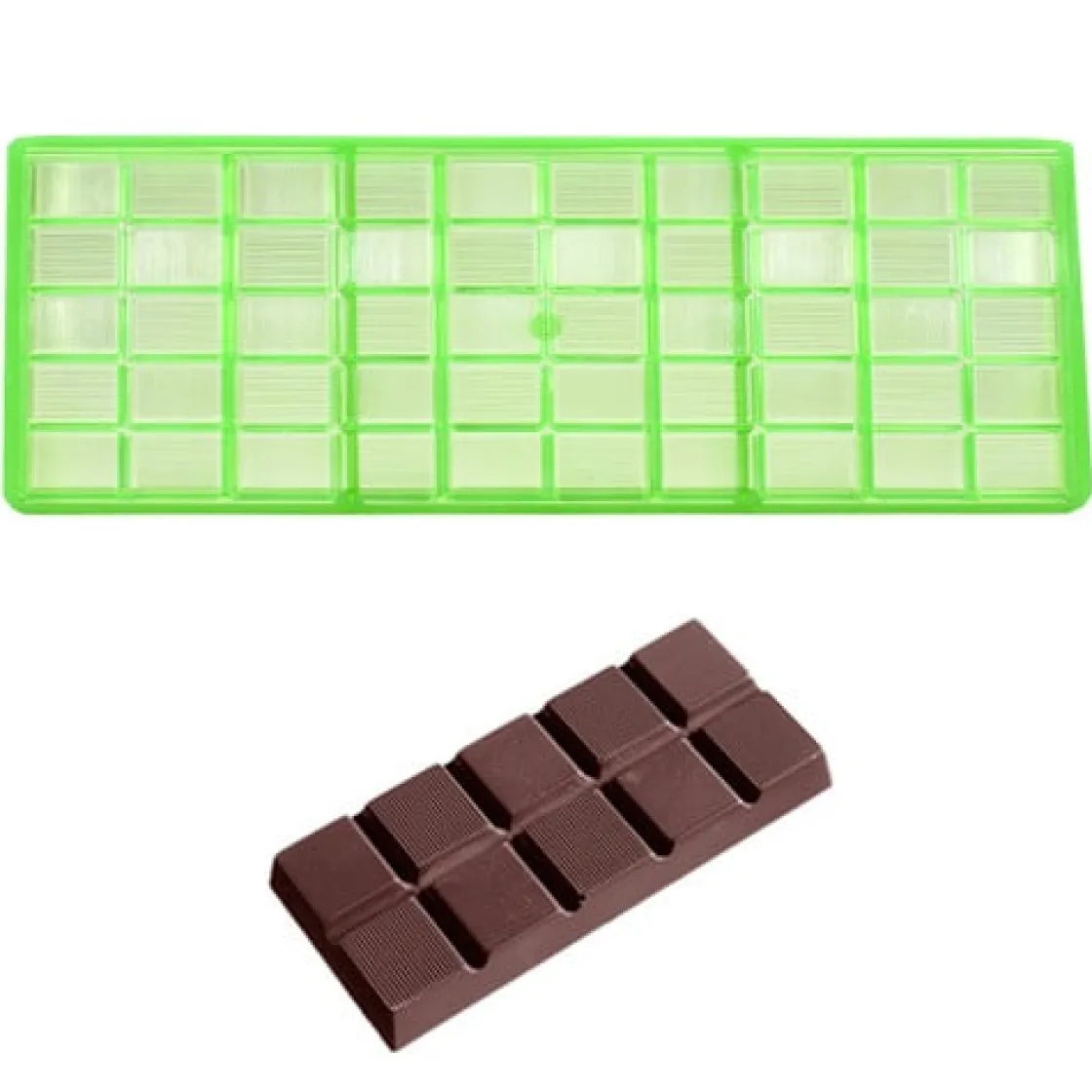 Chocolate World Chocolademal GL Tablet (5x) 117x50x7mm*** Tabletten En Repen Vormen