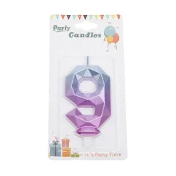 Overig Cijferkaars Geo Galaxy #9*** Kaarsjes En Vuurwerk