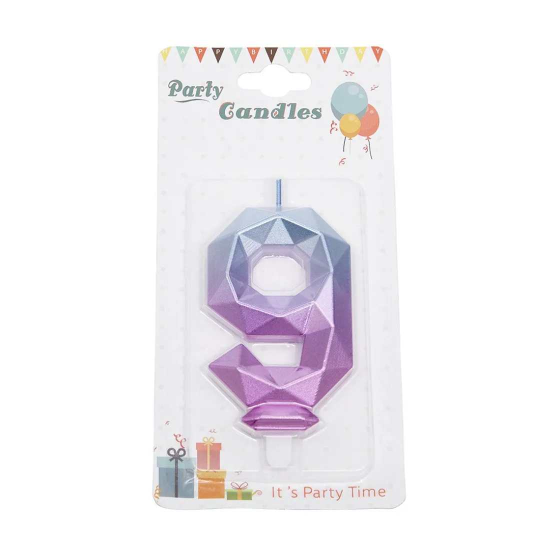 Overig Cijferkaars Geo Galaxy #9*** Kaarsjes En Vuurwerk