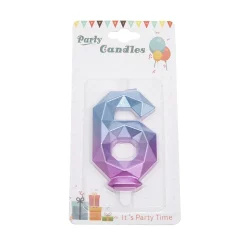 Overig Cijferkaars Geo Galaxy #6*** Kaarsjes En Vuurwerk