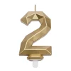 Overig Cijferkaars Geo Goud #2* Kaarsjes En Vuurwerk