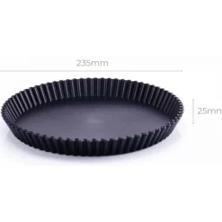 Clean Baking Products CleanBaking Kunststof Vlaaipan Gekarteld Ø20,5cm* Ronde Bakvormen