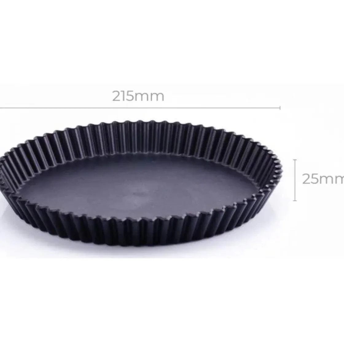 Clean Baking Products CleanBaking Kunststof Vlaaipan Gekarteld Ø18,5cm* Ronde Bakvormen