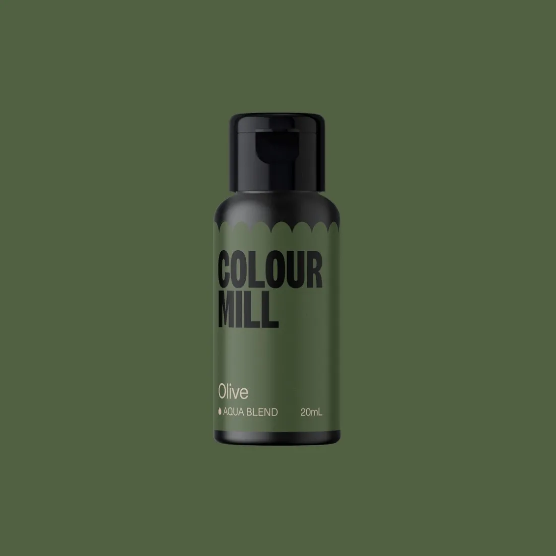 Colour Mill Aqua Blend Kleurstof Olive 20ml*** Vloeibare Kleurstoffen|Gel Kleurstoffen