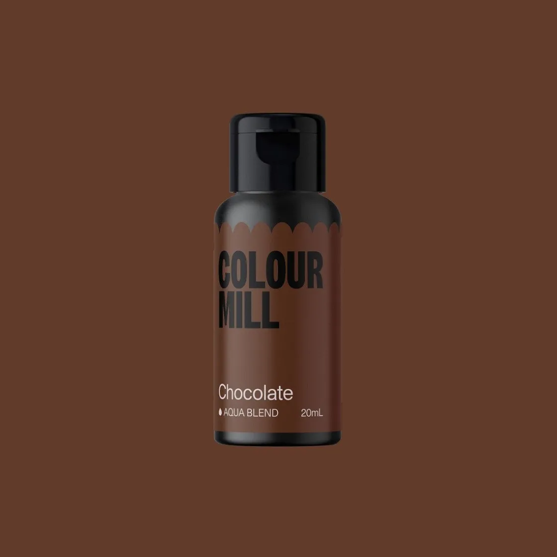 Colour Mill Aqua Blend Kleurstof Chocolate 20ml*** Vloeibare Kleurstoffen|Gel Kleurstoffen
