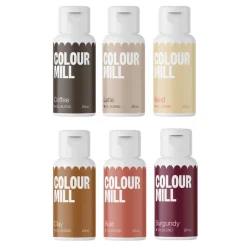 Colour Mill Kleurstof Oil Blend Outback Set/6* Chocolade Kleurstoffen|Vloeibare Kleurstoffen