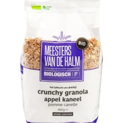 De Halm Crunchy Appel-Kaneel Biologisch 450g* Zaden, Granen, Noten En Vruchten