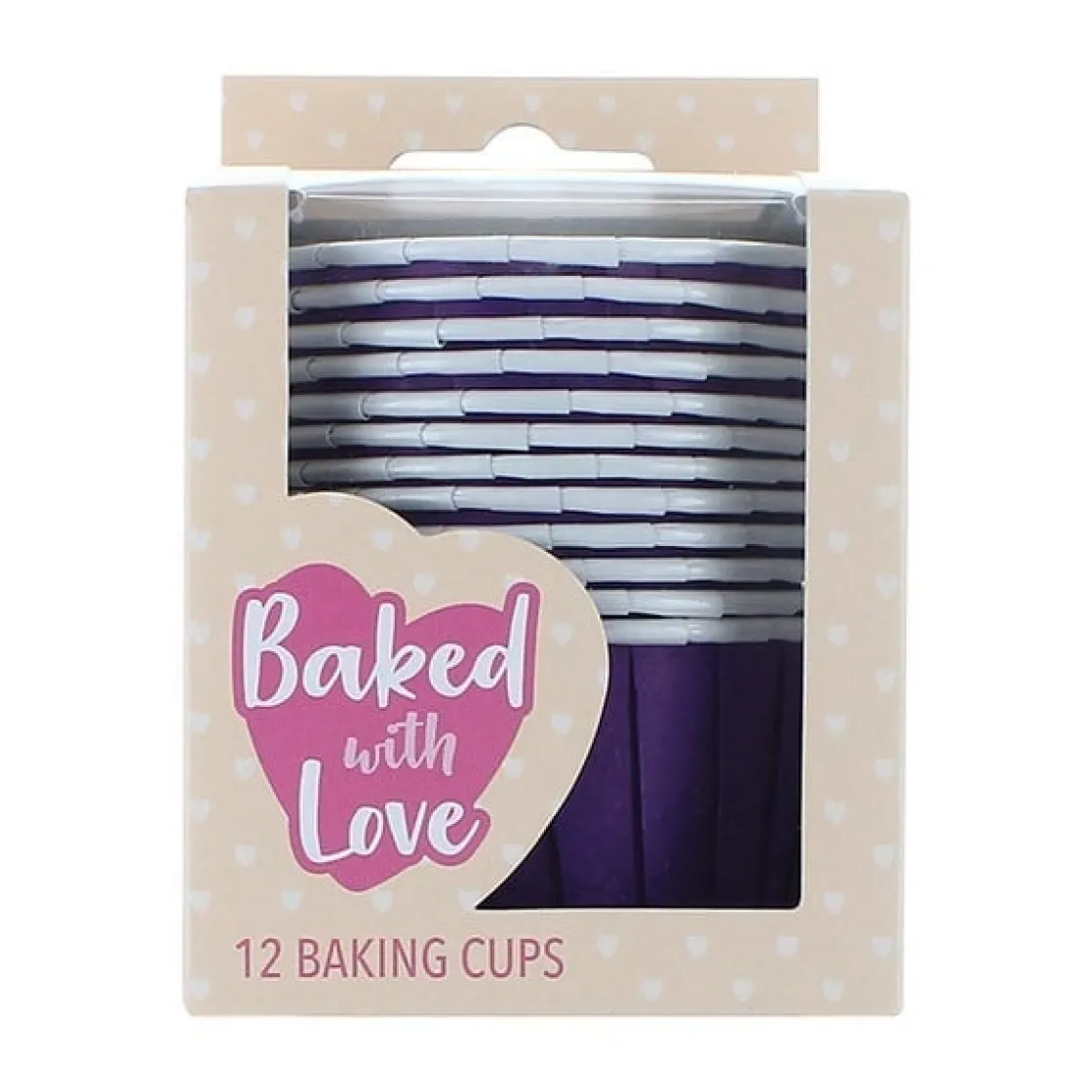Culpitt Cupcake Vormpjes Paars 50mm 12st.* Bakvormen Papier